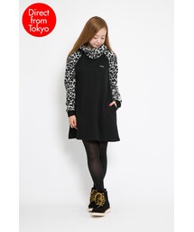 X-girl | X-GIRL Leopard Raglan Sleeve Hoodie Dress(ワンピース/ドレス)