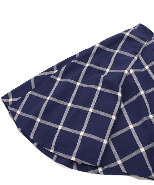 RNA-N（アールエヌエーエヌ）の「＜予約＞オリジナルチェックフレアスカート（スカート・レディース・ブラック/クリーム/ロイヤルブルー・M）」の6枚目の写真