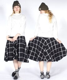 RNA-N | ＜予約＞オリジナルチェックフレアスカート(スカート)