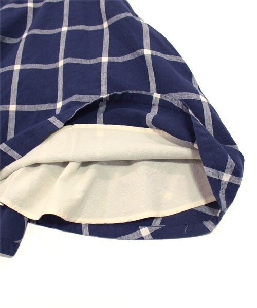 RNA-N（アールエヌエーエヌ）の「＜予約＞オリジナルチェックフレアスカート（スカート・レディース・ブラック/クリーム/ロイヤルブルー・M）」の8枚目の写真