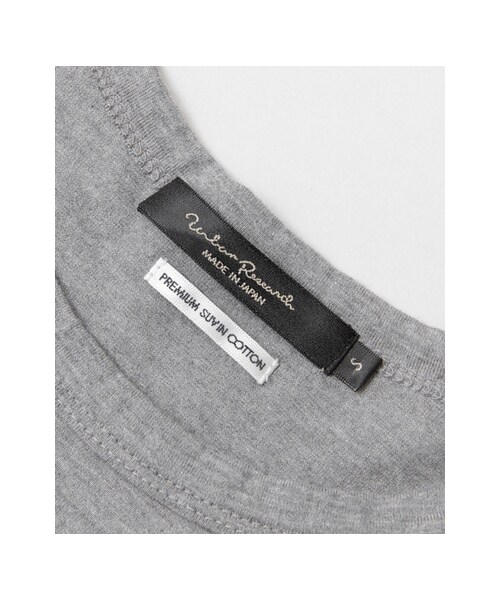 URBAN RESEARCH（アーバンリサーチ）の「SUVIN COTTON ロングスリーブ Tシャツ（トップス・メンズ・WHITE/BLACK/GRAY・S/M/L）」の14枚目の写真