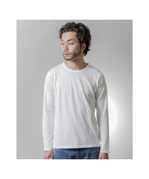 URBAN RESEARCH（アーバンリサーチ）の「SUVIN COTTON ロングスリーブ Tシャツ（トップス・メンズ・WHITE/BLACK/GRAY・S/M/L）」の10枚目の写真