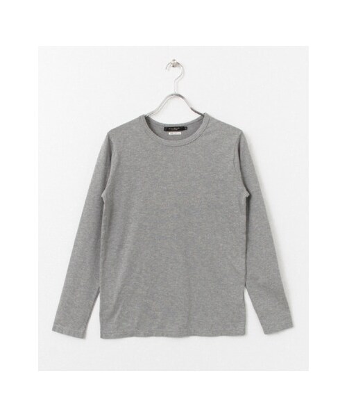 URBAN RESEARCH（アーバンリサーチ）の「SUVIN COTTON ロングスリーブ Tシャツ（トップス・メンズ・WHITE/BLACK/GRAY・S/M/L）」の3枚目の写真