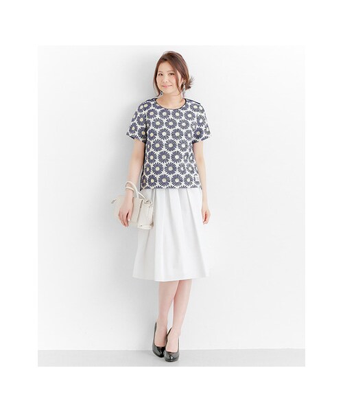 URBAN RESEARCH（アーバンリサーチ）の「DutelJQ半袖プルオーバー（トップス・レディース・NAVY/GREEN・FREE）」の6枚目の写真