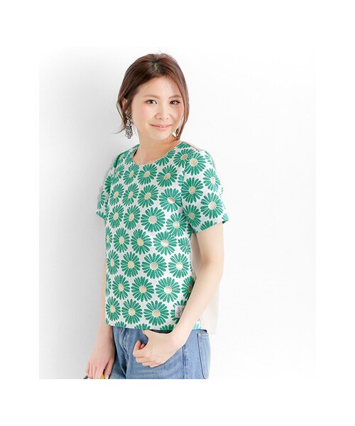 URBAN RESEARCH（アーバンリサーチ）の「DutelJQ半袖プルオーバー（トップス・レディース・NAVY/GREEN・FREE）」の3枚目の写真