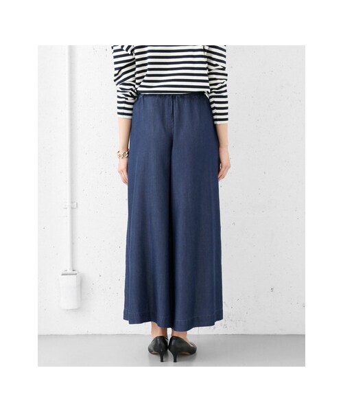 URBAN RESEARCH DOORS(アーバンリサーチドアーズ)の「テンセルデニムイージーパンツ(パンツ・レディース・DARKINDIGO/L.INDIGO・one)」の10枚目の写真