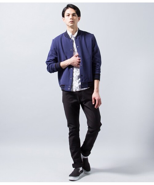 JUNRED(ジュンレッド)の「【先行予約】リップルスタジャン 2015SS(ブルゾン・メンズ・ブラック/ホワイト/ネイビー・0/1/2)」の13枚目の写真