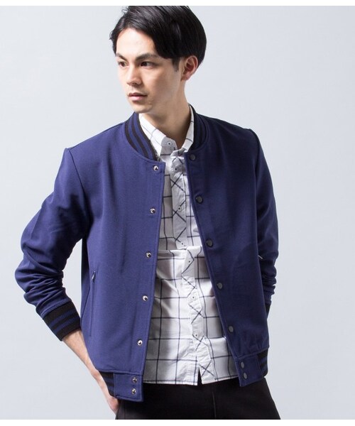 JUNRED(ジュンレッド)の「【先行予約】リップルスタジャン 2015SS(ブルゾン・メンズ・ブラック/ホワイト/ネイビー・0/1/2)」の4枚目の写真