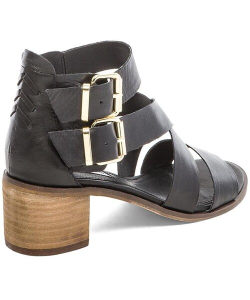STEVE MADDEN（スティーブマデン）の「Steve Madden Rosanna Sandal（サンダル・レディース・Black Leather・7.5/9/5.5/6.5/7/10/9.5/8.5/8/6）」の2枚目の写真