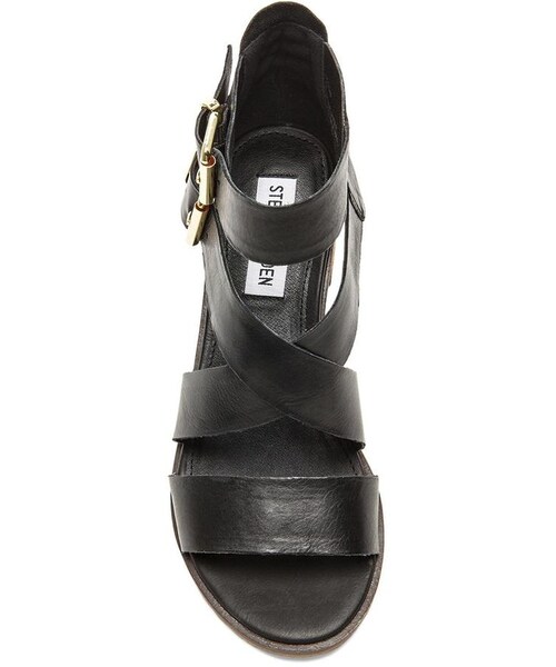 STEVE MADDEN（スティーブマデン）の「Steve Madden Rosanna Sandal（サンダル・レディース・Black Leather・7.5/9/5.5/6.5/7/10/9.5/8.5/8/6）」の4枚目の写真