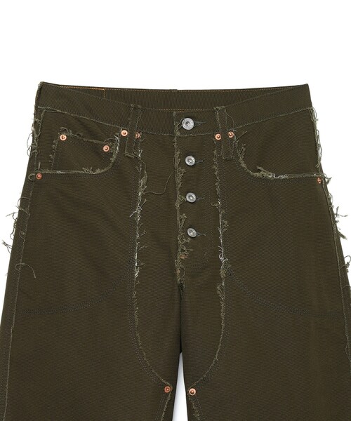 Sugarhill Raw-EdgeCanvasDoubleKneePants