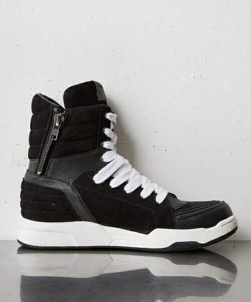 DIET BUTCHER（ダイエットブッチャー）の「DIET BUTCHER SLIM SKIN×MIDWEST 【別注】スウェード×レザースニーカー（スニーカー・メンズ・ブラック・41/42/43）」の4枚目の写真