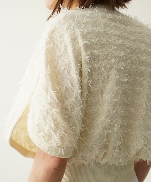 CLANE（クラネ）の「FRINGE ARCH SLEEVE KNIT TOPS（）」 - WEAR