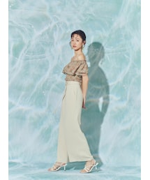 Marjorie | 永恆的篇章，波浪造型垂墜感木珠寬褲