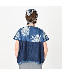 ◆希少◆45R◆インドカディのpuapuaボレロ（藍）◆定価¥125,400 45R 藍インドカディdeカットワークボレロ - メルカリ