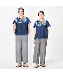◆希少◆45R◆インドカディのpuapuaボレロ（藍）◆定価¥125,400 45R（フォーティファイブアール）の「インドカディのpuapua