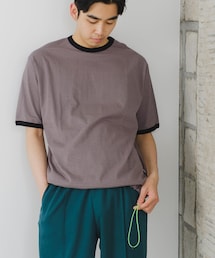 Kastane（カスタネ）の「【WHIMSIC】DRAWSTRING BORDER TRIM T-SHIRT（Tシャツ/カットソー）」