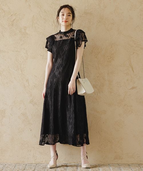 Andemiu（アンデミュウ）の「フリルスリーブレースドレス（）」 - WEAR