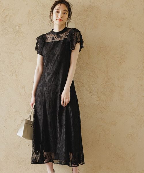 Andemiu（アンデミュウ）の「フリルスリーブレースドレス（）」 - WEAR