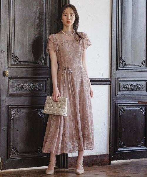 Andemiu（アンデミュウ）の「フリルスリーブレースドレス（）」 - WEAR