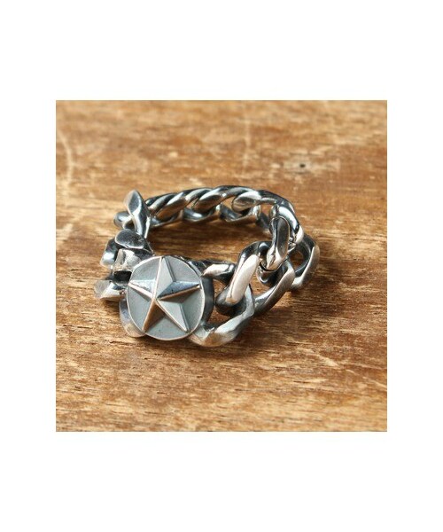 amp japan（アンプジャパン）の「AMP JAPAN chain star ring/アンプ 