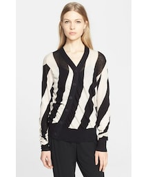 ann demeulemeester ボーダーアシンメトリーカーディガン Ann DEMEULEMEESTER（アンドゥムルメステール）の「Ann Demeulemeester