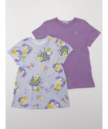 HAKKA KIDS（ハッカキッズ）の「オーシャンフラワープリントTシャツセット（トップス・キッズ）」