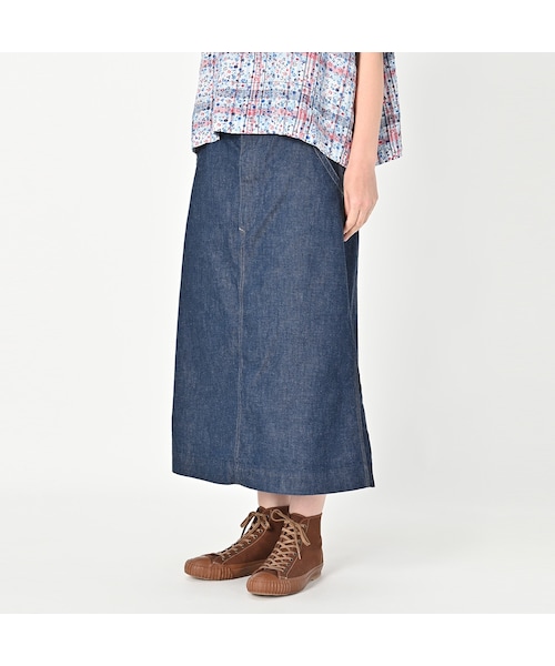 45R（フォーティファイブアール）の「麦デニムのペインタースカート