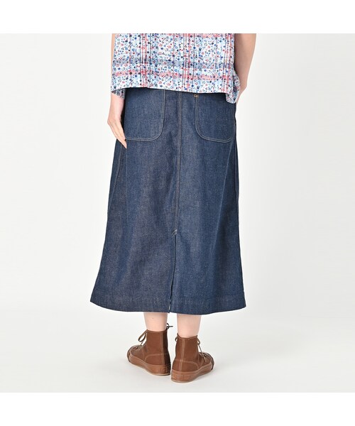 45R（フォーティファイブアール）の「麦デニムのペインタースカート