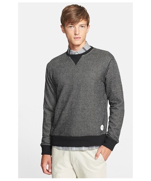 Saturdays NYC（サタデーズ ニューヨークシティ ）の「SATURDAYS 'Bowery' French Terry Sweatshirt（スウェット・メンズ・Black・Regular Medium/Regular X-Large/Regular Large/Regular Small）」の2枚目の写真