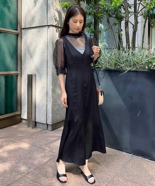 シェリエ sheller バックZIPスウェットワンピース sheller/シェリエ