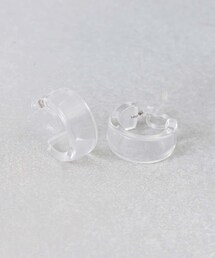 3coins | クリアフープ樹脂イヤリング(イヤリング)