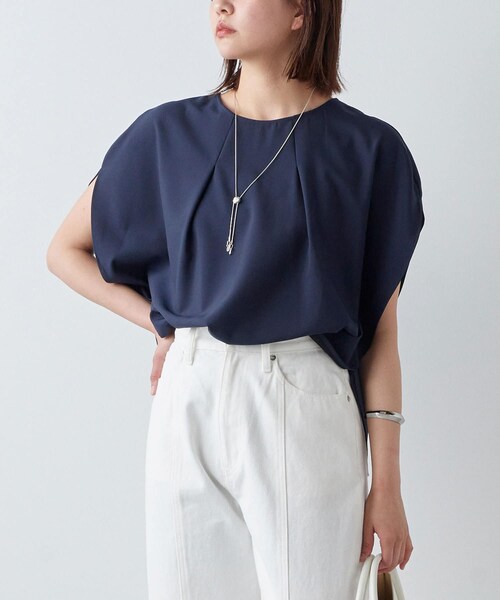 タグ付き新品✨GALLARDAGALANTE✨シフォン タックタイブラウス アムンゼンタックスリーブブラウス | GALLARDAGALANTE(ガリャル