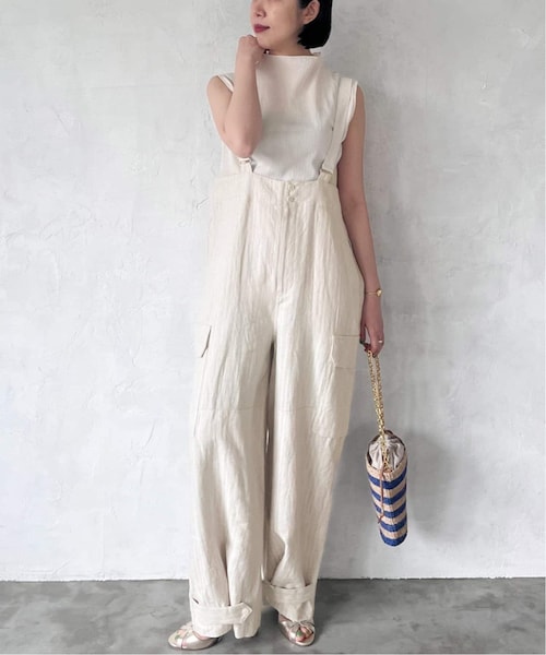 IENA（イエナ）の「IENA LA BOUCLE リネンコットンヘリンボン