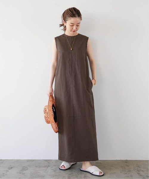 IENA リネンウエストマークワンピース 大人気完売！IENA イエナ リネン  