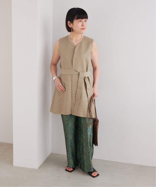 VERMEIL par iena（ヴェルメイユパーイエナ）の「【TICCA/ティッカ】キュプラジャガード パンツ（その他・グリーン/フリー）」の16枚目の写真