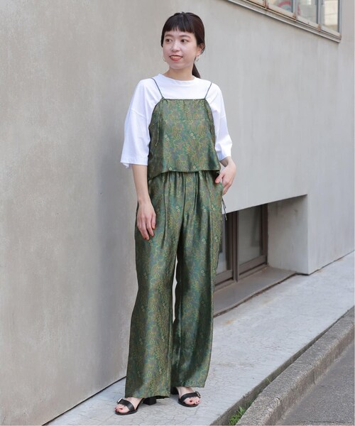 VERMEIL par iena（ヴェルメイユパーイエナ）の「【TICCA/ティッカ】キュプラジャガード パンツ（その他・グリーン/フリー）」の11枚目の写真