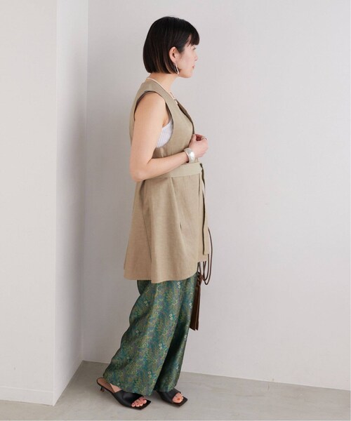 VERMEIL par iena（ヴェルメイユパーイエナ）の「【TICCA/ティッカ】キュプラジャガード パンツ（その他・グリーン/フリー）」の17枚目の写真