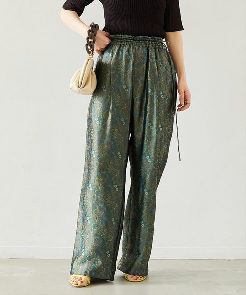 VERMEIL par iena（ヴェルメイユパーイエナ）の「【TICCA/ティッカ】キュプラジャガード パンツ（その他・グリーン/フリー）」の5枚目の写真