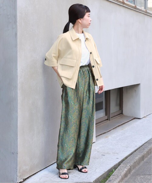 VERMEIL par iena（ヴェルメイユパーイエナ）の「【TICCA/ティッカ】キュプラジャガード パンツ（その他・グリーン/フリー）」の10枚目の写真