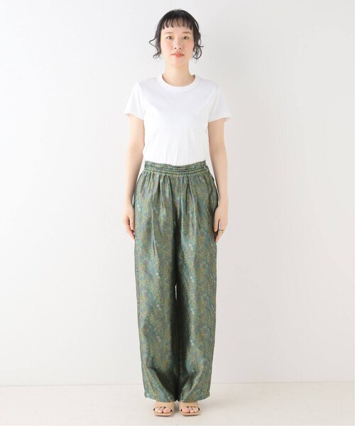 VERMEIL par iena（ヴェルメイユパーイエナ）の「【TICCA/ティッカ】キュプラジャガード パンツ（その他・グリーン/フリー）」の18枚目の写真
