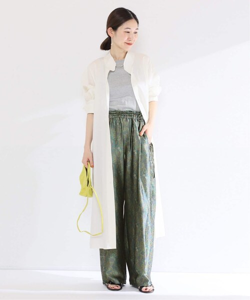 VERMEIL par iena（ヴェルメイユパーイエナ）の「【TICCA/ティッカ】キュプラジャガード パンツ（その他・グリーン/フリー）」の15枚目の写真