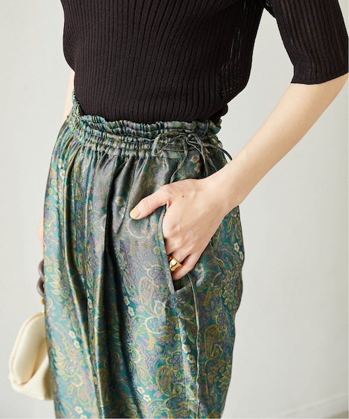 VERMEIL par iena（ヴェルメイユパーイエナ）の「【TICCA/ティッカ】キュプラジャガード パンツ（その他・グリーン/フリー）」の7枚目の写真