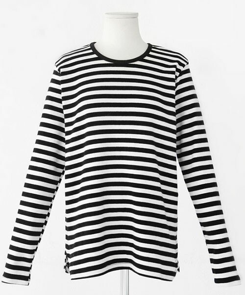 DHOLIC(ディーホリック)の「ベーシックカラーボーダーTシャツ(Tシャツ/カットソー・レディース・ブラック/ネイビー/グレー・free/free)」の1枚目の写真