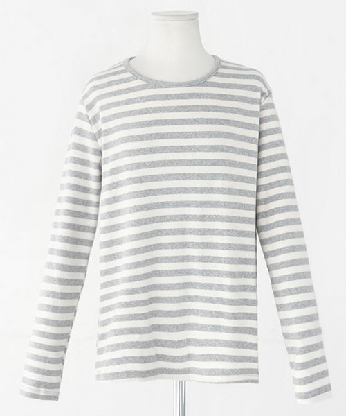 DHOLIC(ディーホリック)の「ベーシックカラーボーダーTシャツ(Tシャツ/カットソー・レディース・ブラック/ネイビー/グレー・free/free)」の2枚目の写真