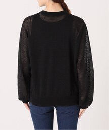 Sheer Slit Sleeve プルオーバーのコーディネートスナップ（MIZU