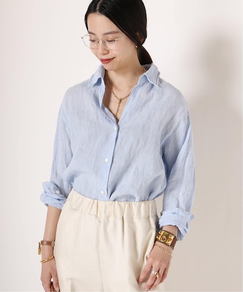 【新品】MUSE de Deuxieme Classeリネンシャツ MUSE de Deuxieme classe（ミューズデドゥーズィエムクラス）の