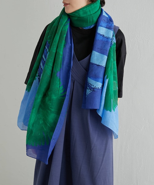 INOUIEDITIONS（イヌイエディションズ）】コモドドラゴン柄ストール