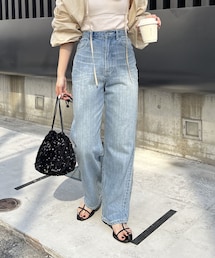 CAPRICIEUX LE'MAGE | 【HAPPY BAG対象アイテム】ハイウエストストレートデニム(デニムパンツ)