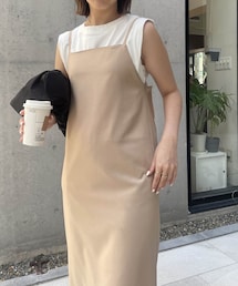 CAPRICIEUX LE'MAGE | 【HAPPY BAG対象アイテム】バックストラップキャミワンピース(ワンピース/ドレス)